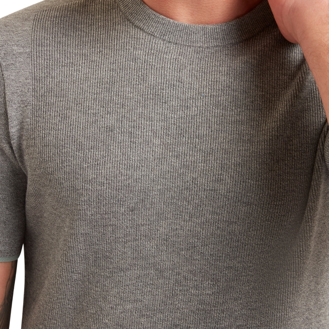 Ted Baker MMK VOISIN SS Mixed Ribbed T Shirt 2
