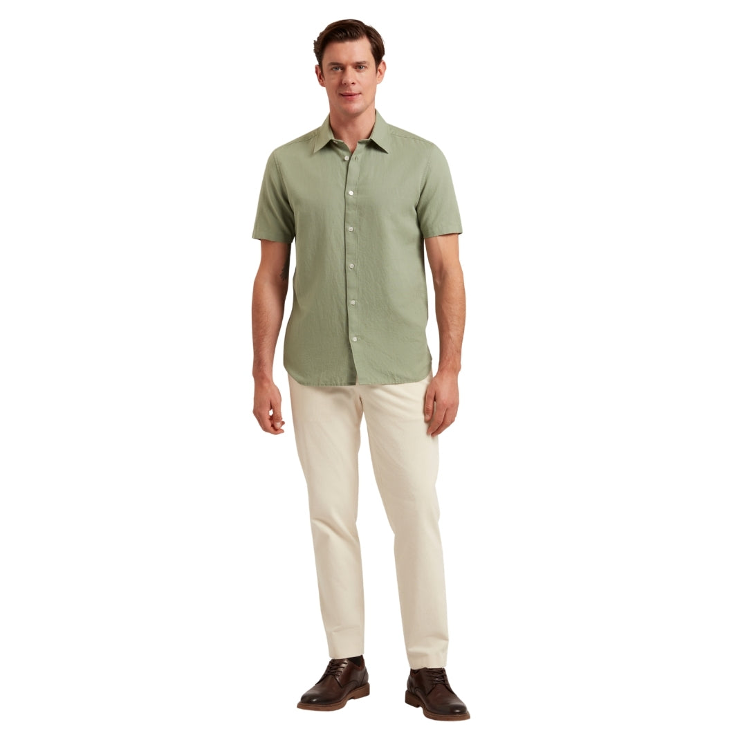 Ted Baker MMA ZEFRE SS Regular Linen Shirt 6