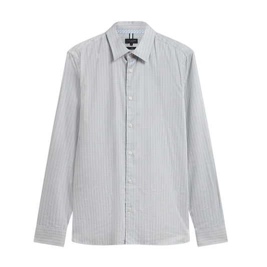 Ted Baker MMA TAMASO LS Slim Herringbone Print Geo 6