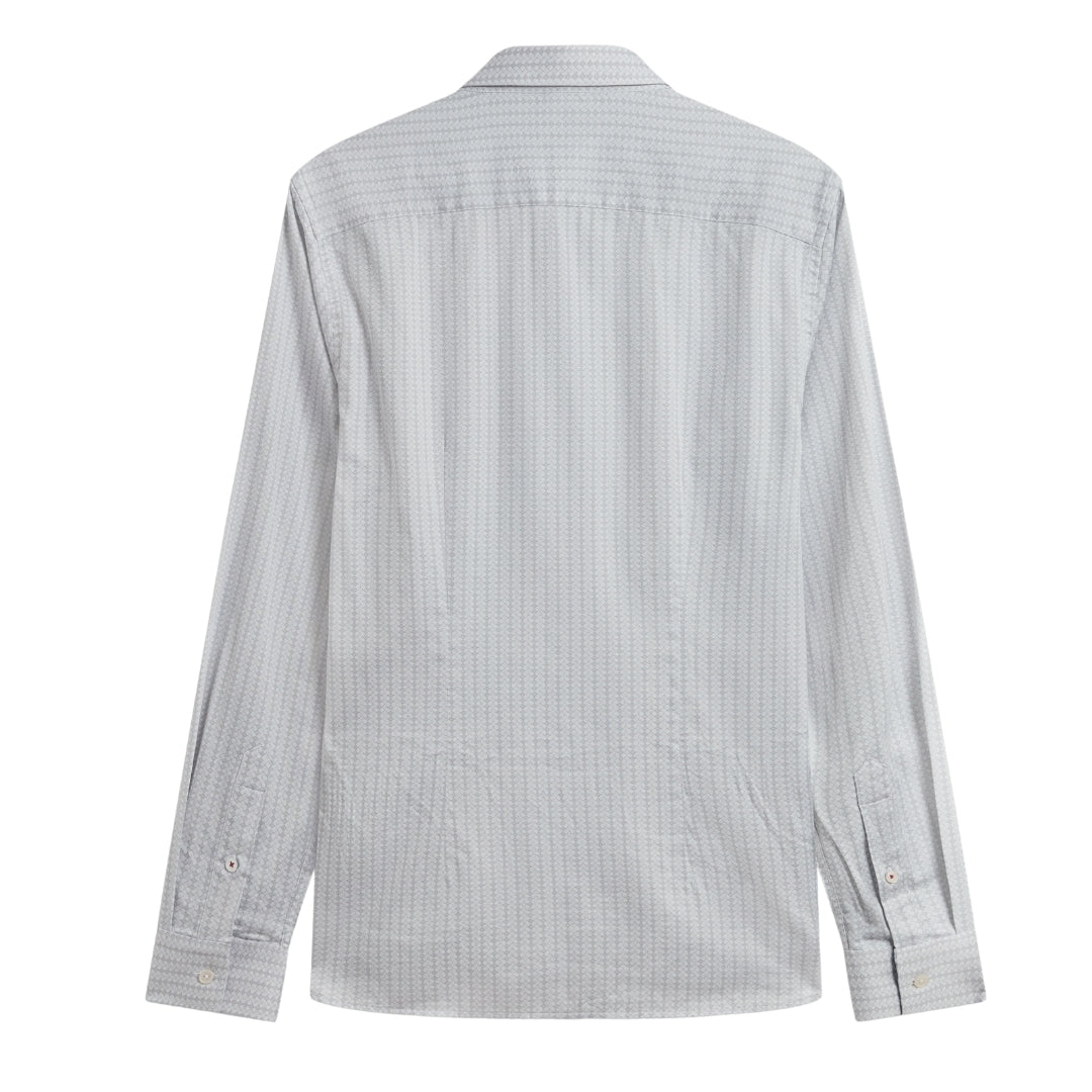 Ted Baker MMA TAMASO LS Slim Herringbone Print Geo 6