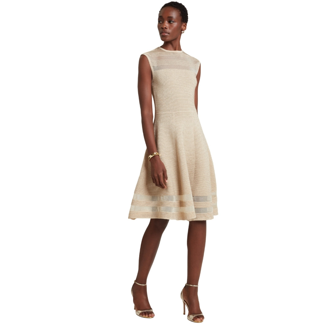 Ted Baker Knitted Skater Dress With Invisible Pane