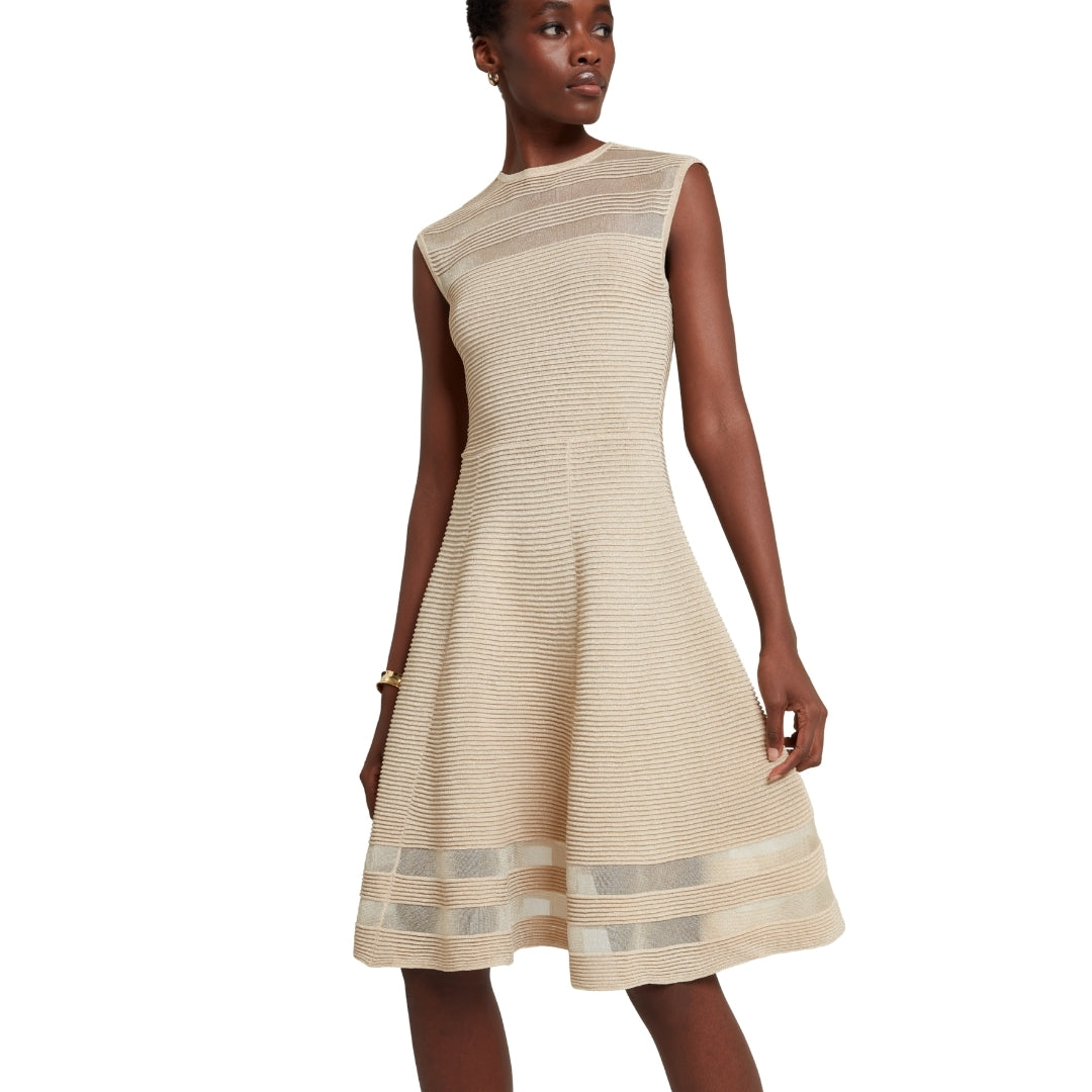 Ted Baker Knitted Skater Dress With Invisible Pane