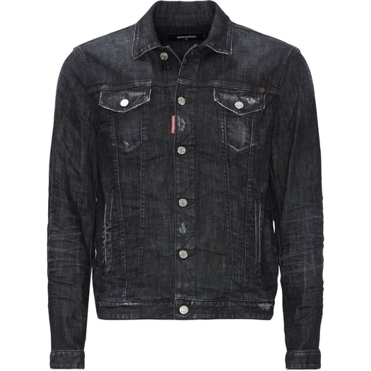 Dsquared2 Dan Jacket Black Denim Jacket L