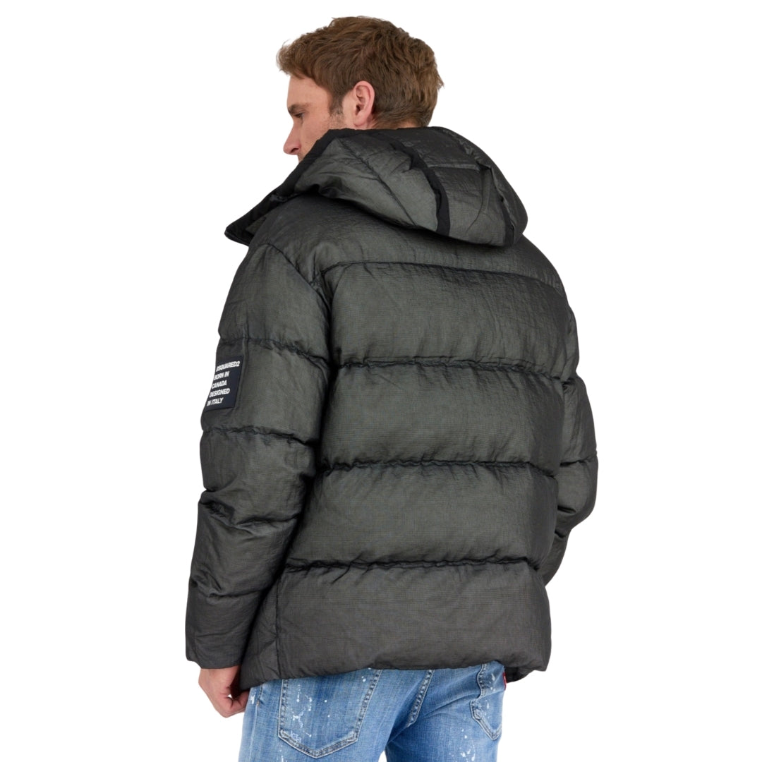 DSQUARED2 Faded Black Puffer Down Jacket W32
