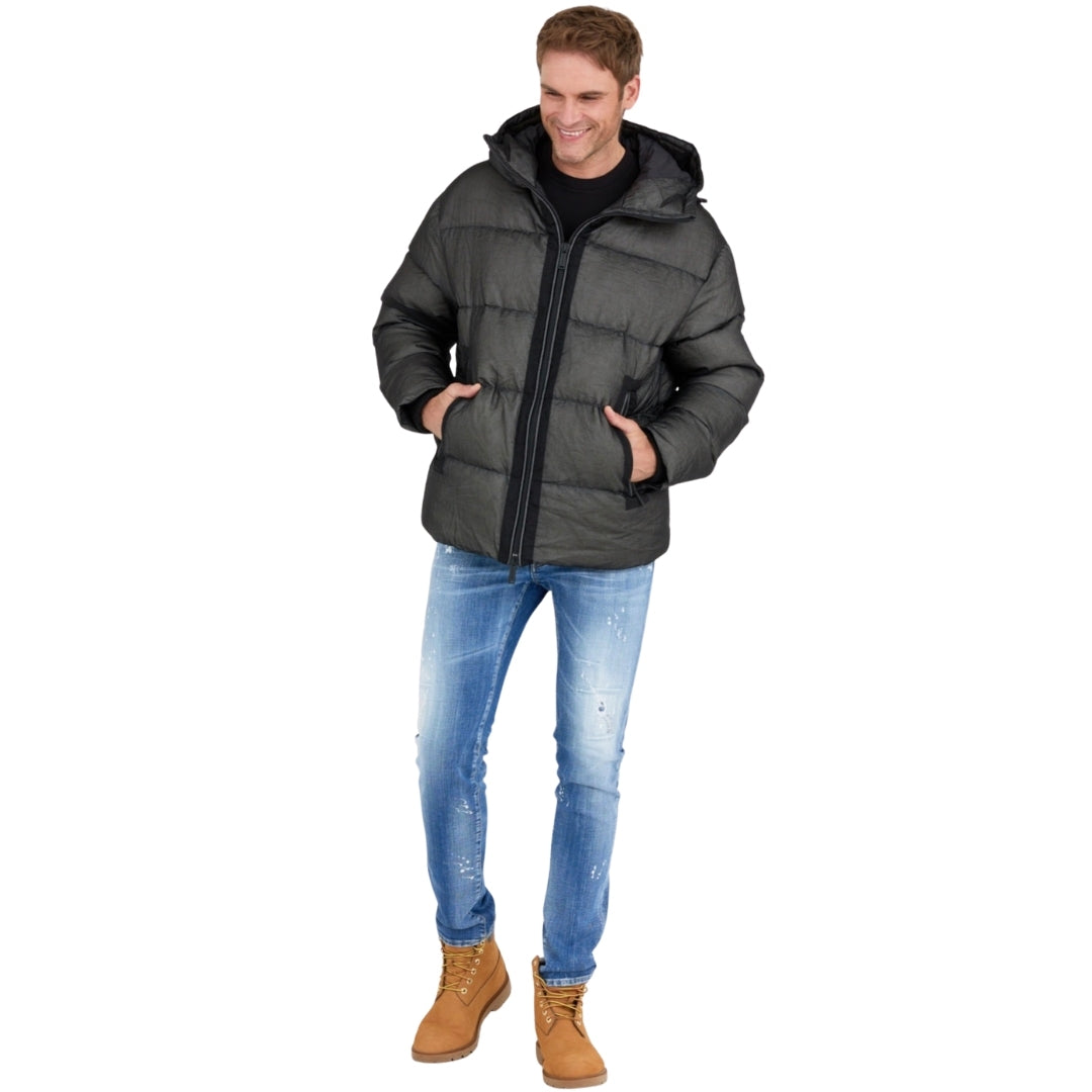 DSQUARED2 Faded Black Puffer Down Jacket W32