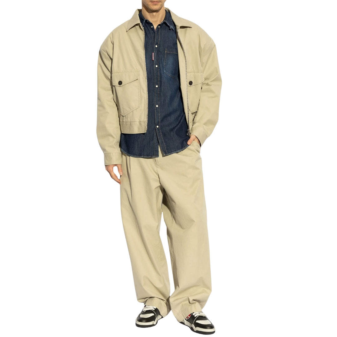 Dsquared2 Dark Wash Tab Shirt Navy Blue W30