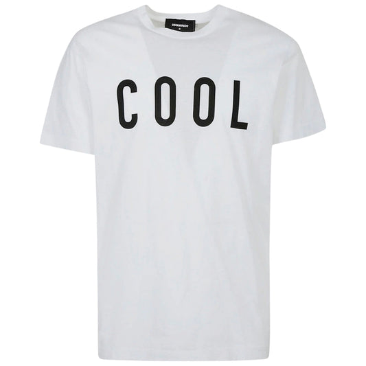 Dsquared2 Cool Print Logo White T-Shirt S