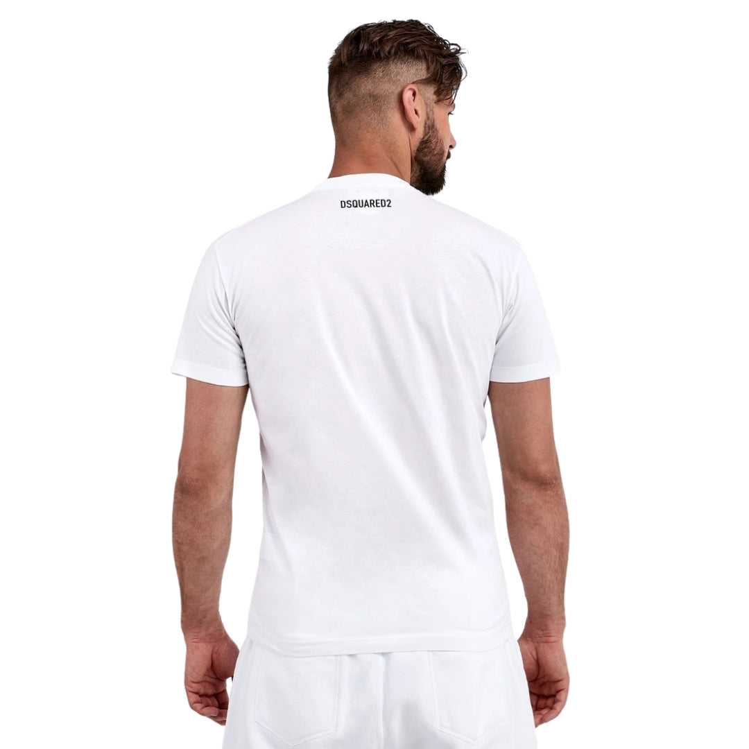 Dsquared2 Cool Print Logo White T-Shirt S