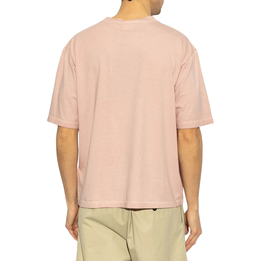 Dsquared2 Overlay Graphic Loose Fit T-Shirt Dusty Antic Rose XS