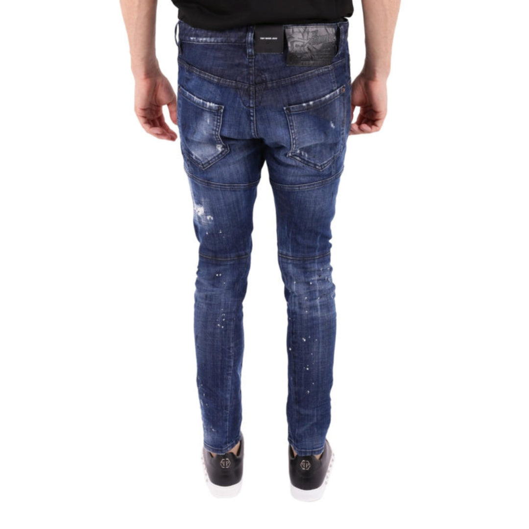Dsquared2 Tidy Biker Jean Dark Blue Denim Pants W42