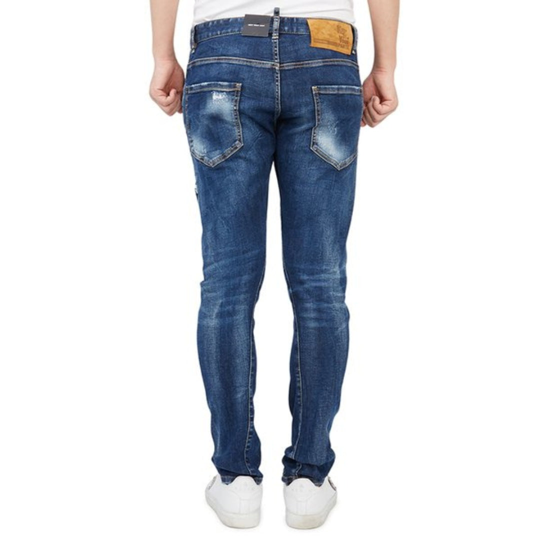 DSQUARED2 S71LB0940 S30685 SEXY TWIST JEAN 470 NAVY BLUE JEANS Mens 48