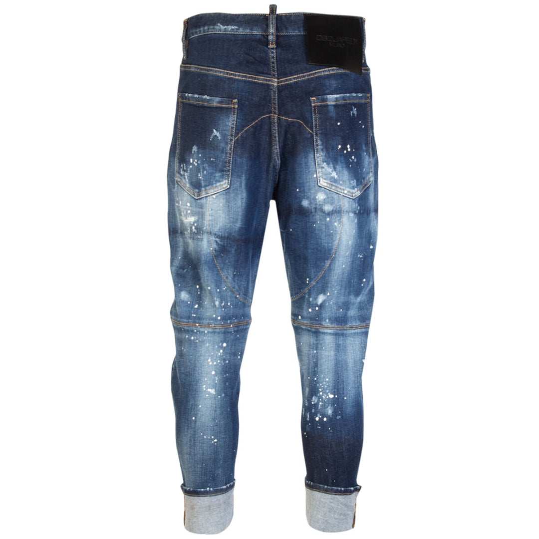 DSQUARED2 S71LB0943 S30685 COMBAT JEAN 470 NAVY BLUE JEANS Mens 48