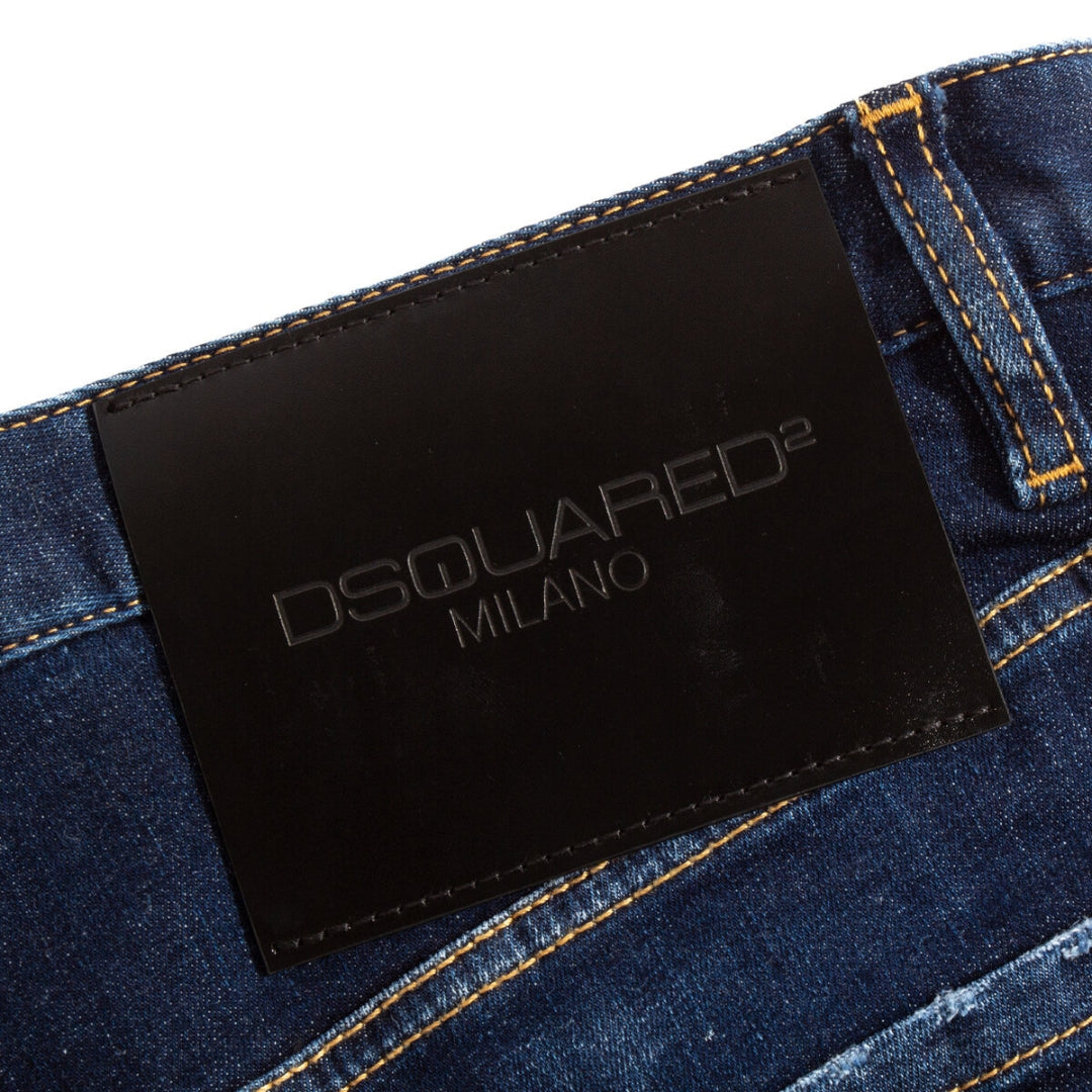 DSQUARED2 S71LB0943 S30685 COMBAT JEAN 470 NAVY BLUE JEANS Mens 48