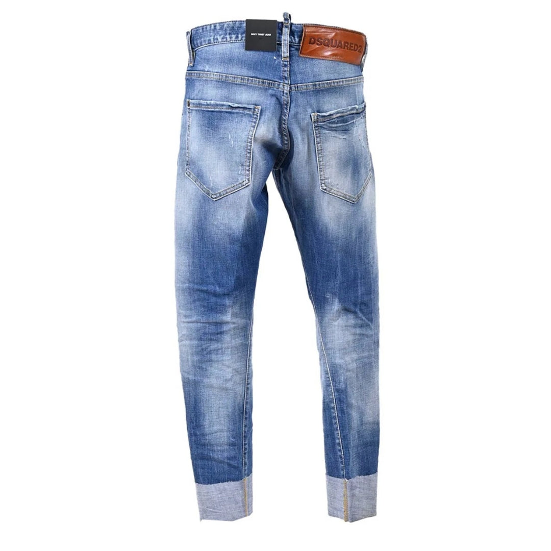 Dsquared2 Sexy Twist Jean Light Blue Denim Pants W30