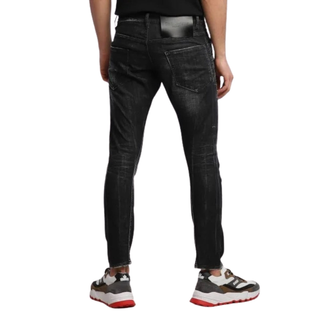 Dsquared2 Sexy Twist Jean Black Denim Pants W32