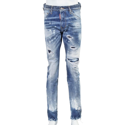Dsquared2 Cool Guy Jean Blue Distressed Denim Pants W34