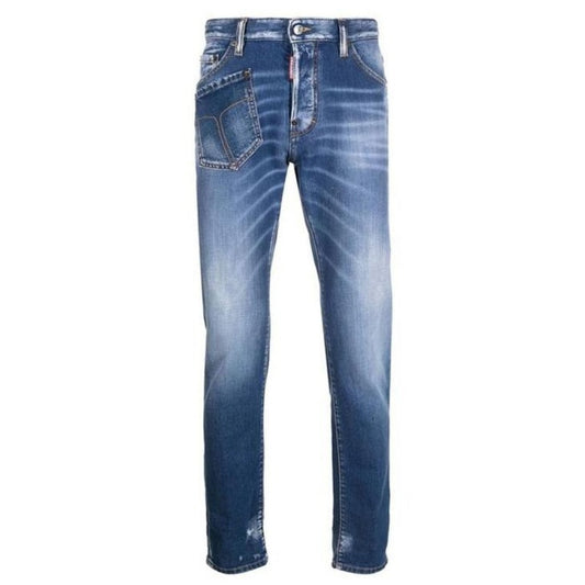 Dsquared2 Relax Long Crotch Jean Blue Denim Pants 48