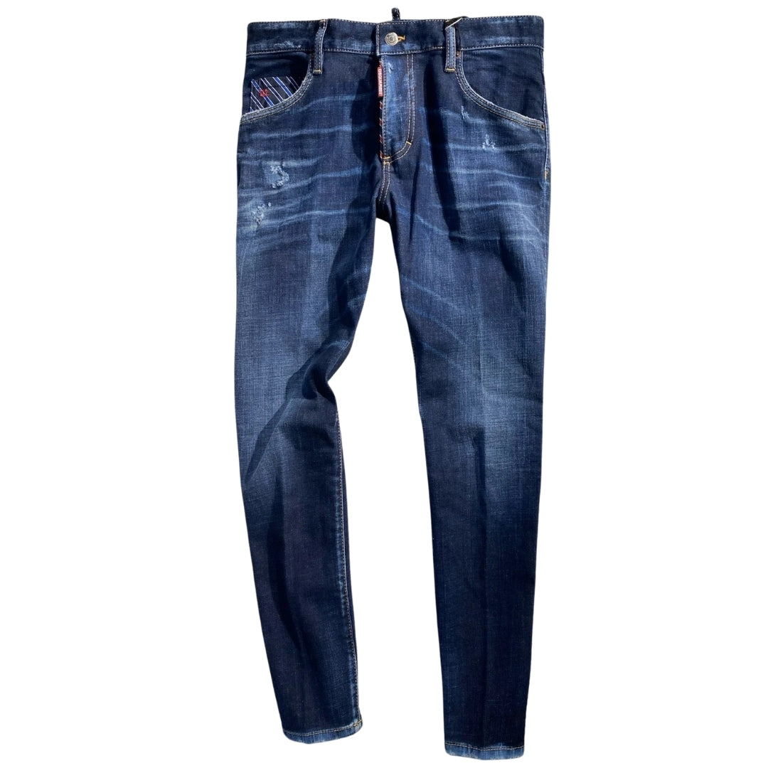 Dsquared2 Dark Blue Denim Pants S