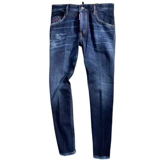 Dsquared2 Dark Blue Denim Pants S