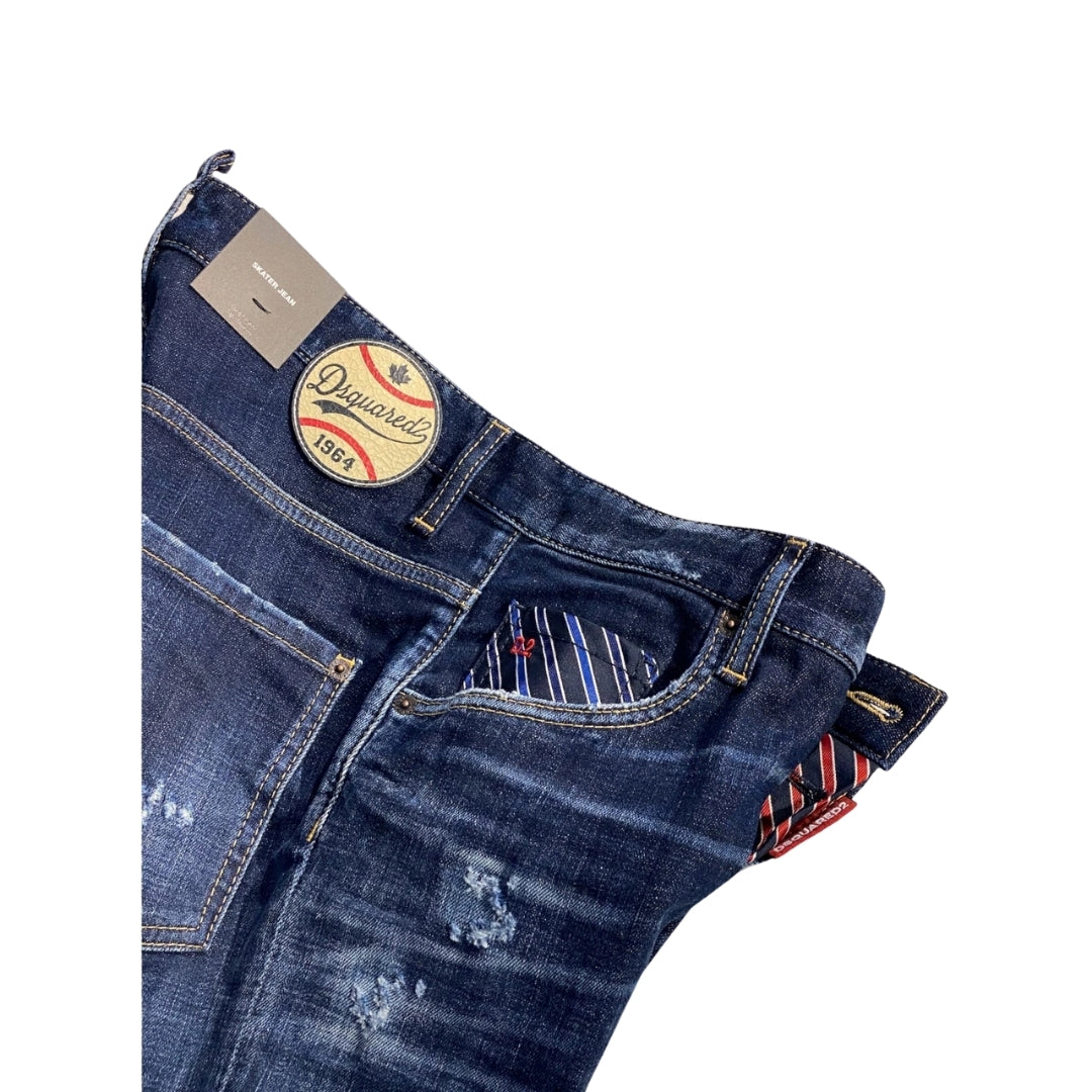 Dsquared2 Dark Blue Denim Pants S