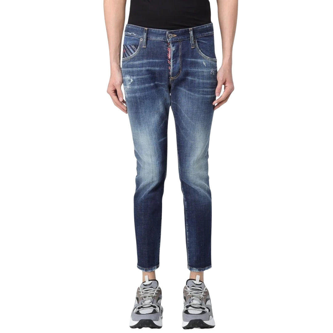 Dsquared2 Dark Blue Denim Pants S