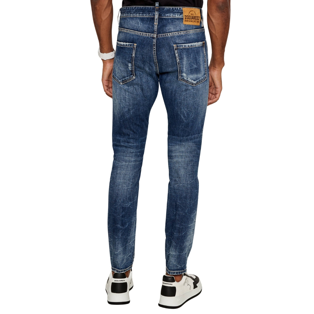 Dsquared2 Medium Reflective Lake Wash Cool Guy Jeans Navy Blue W32