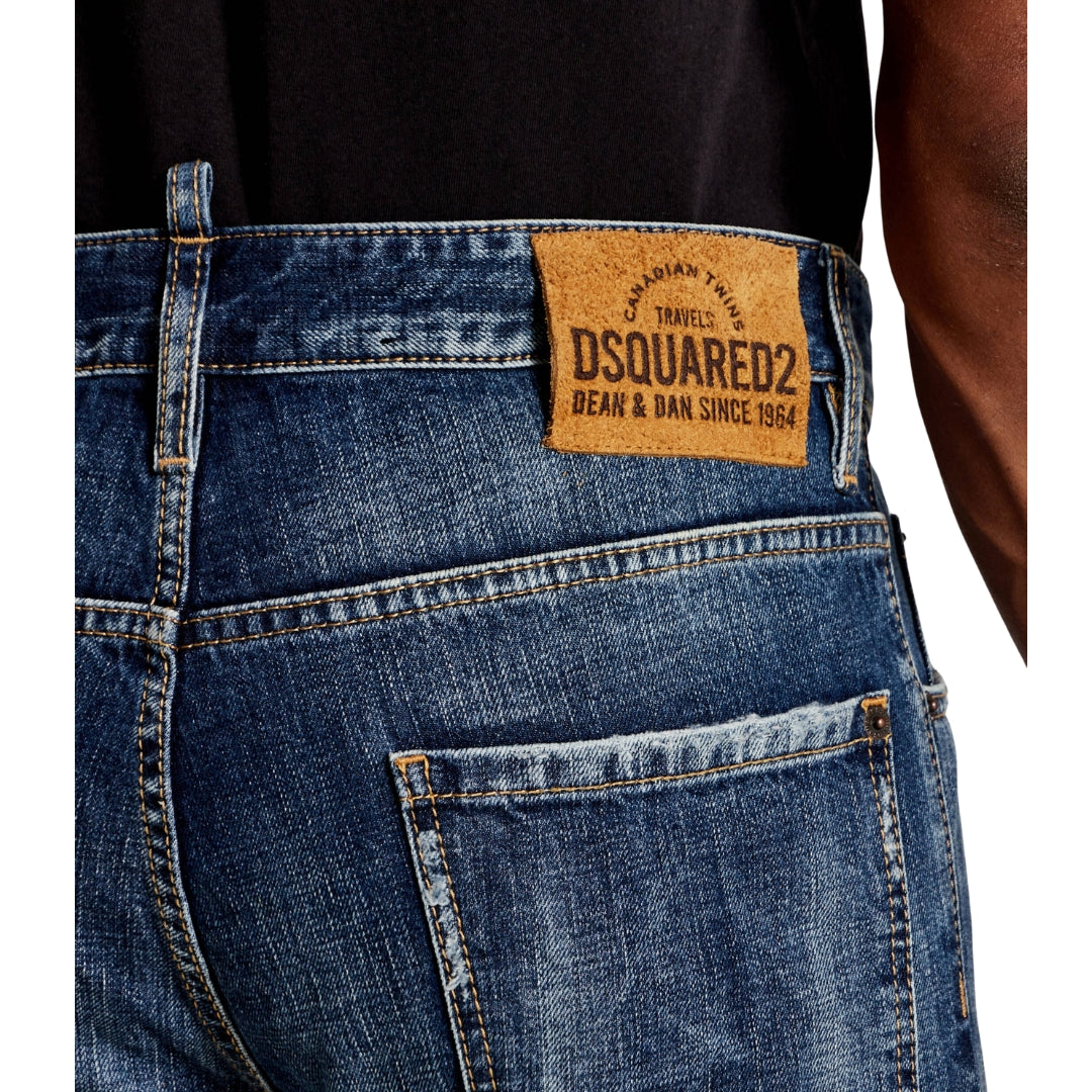 Dsquared2 Medium Reflective Lake Wash Cool Guy Jeans Navy Blue W32