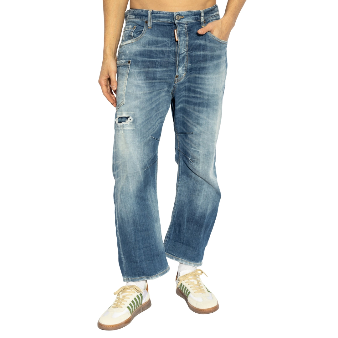 Dsquared2 Medium Small Hole Wash Kawaii Jeans Navy Blue W32