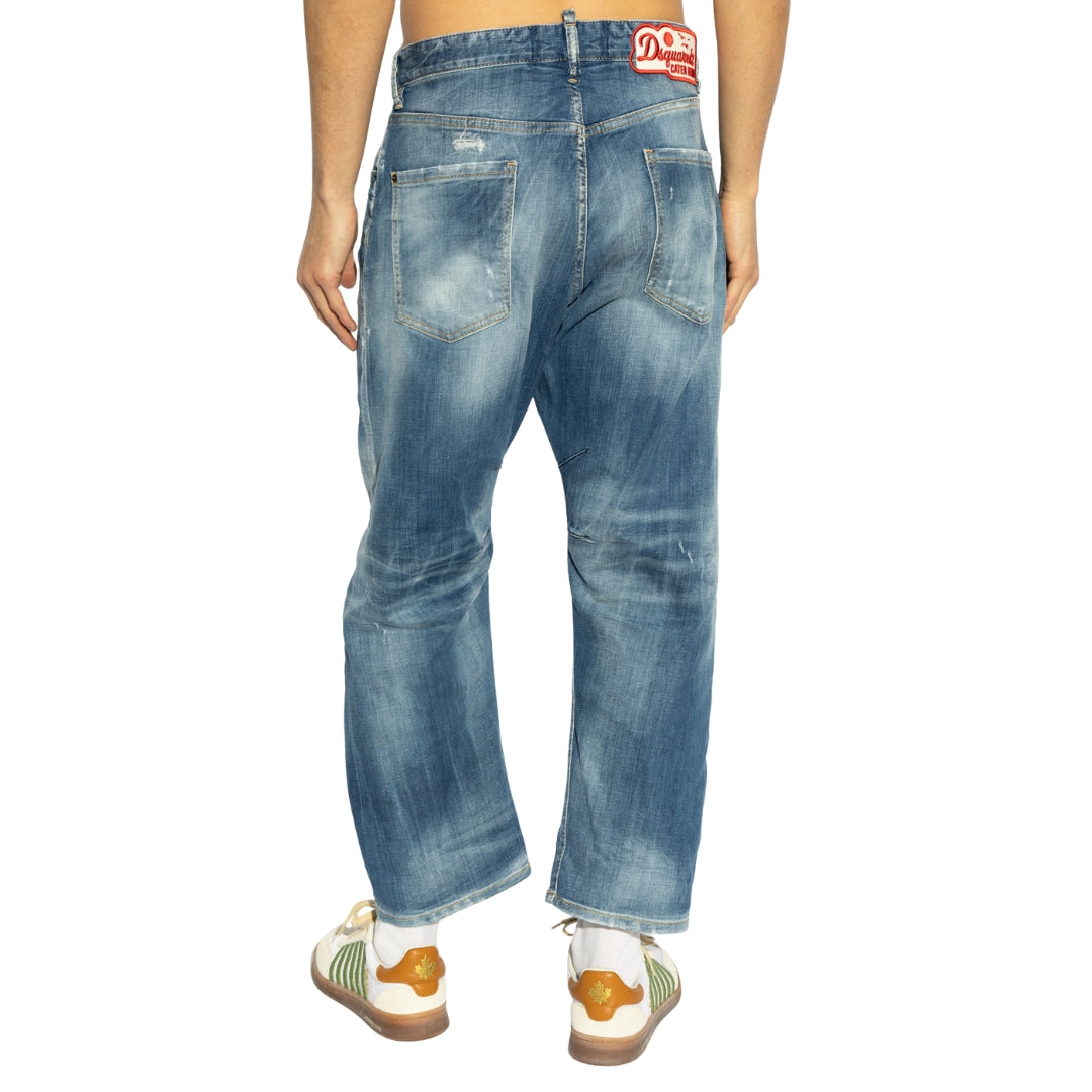 Dsquared2 Medium Small Hole Wash Kawaii Jeans Navy Blue W32