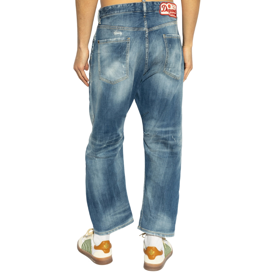 Dsquared2 Medium Small Hole Wash Kawaii Jeans Navy Blue W32