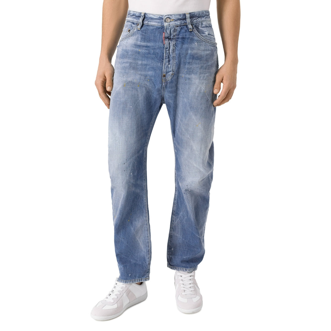 Dsquared2 Clean Baby Blue Wash London Bro Jeans W30