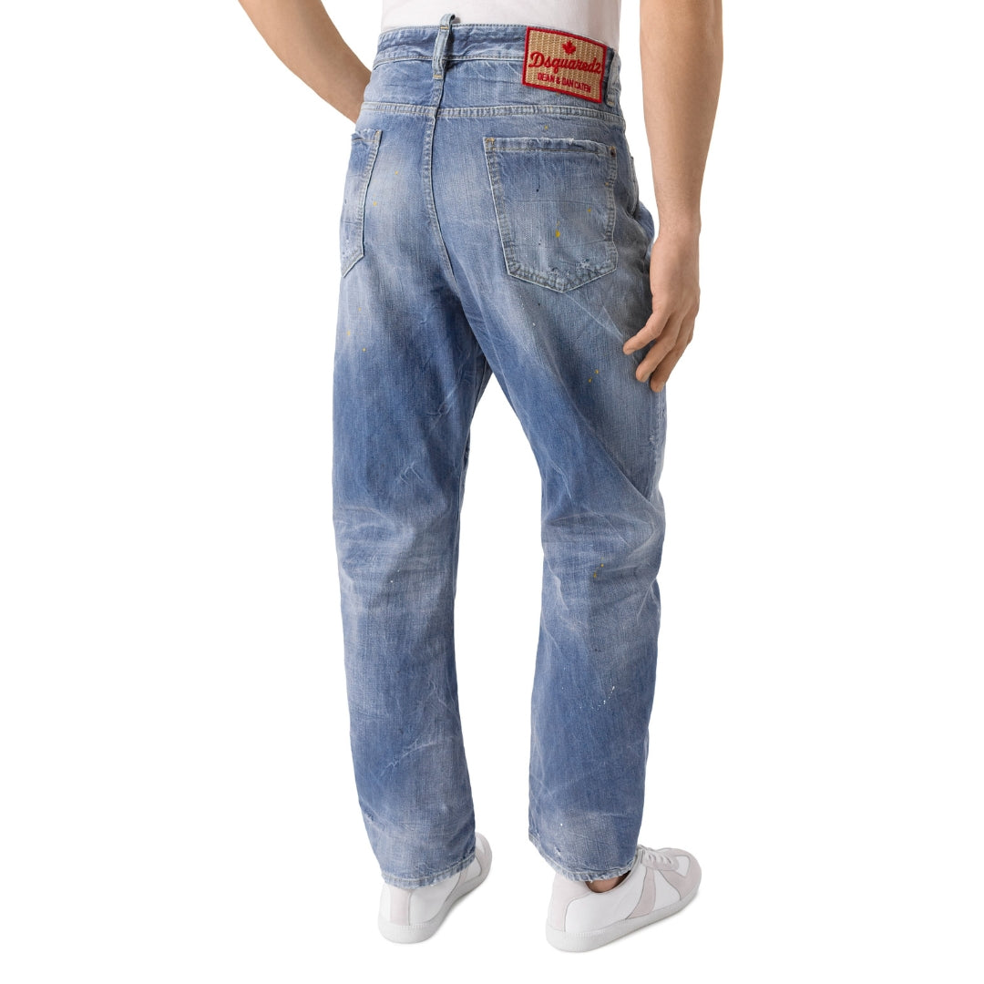 Dsquared2 Clean Baby Blue Wash London Bro Jeans W30