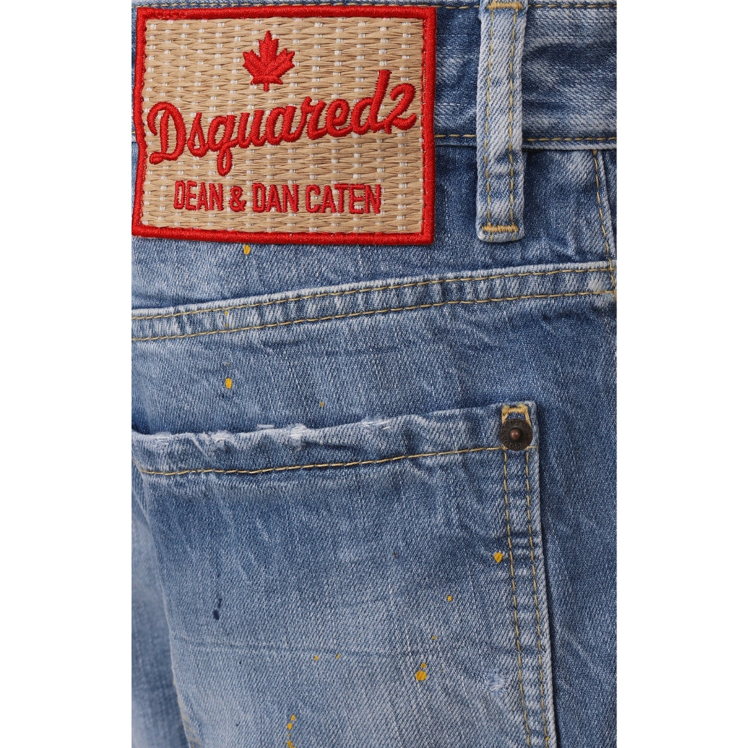 Dsquared2 Clean Baby Blue Wash London Bro Jeans W30