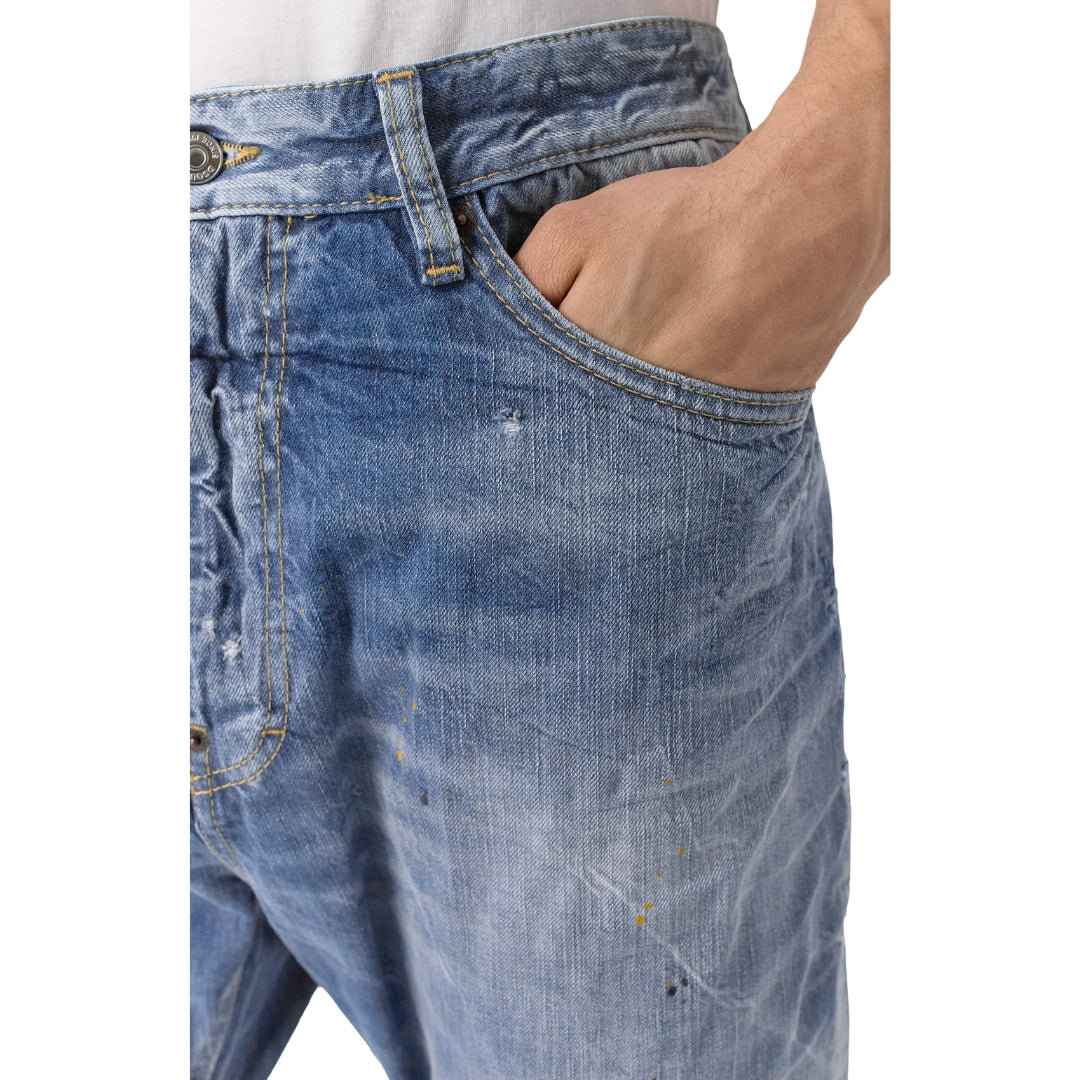 Dsquared2 Clean Baby Blue Wash London Bro Jeans W30