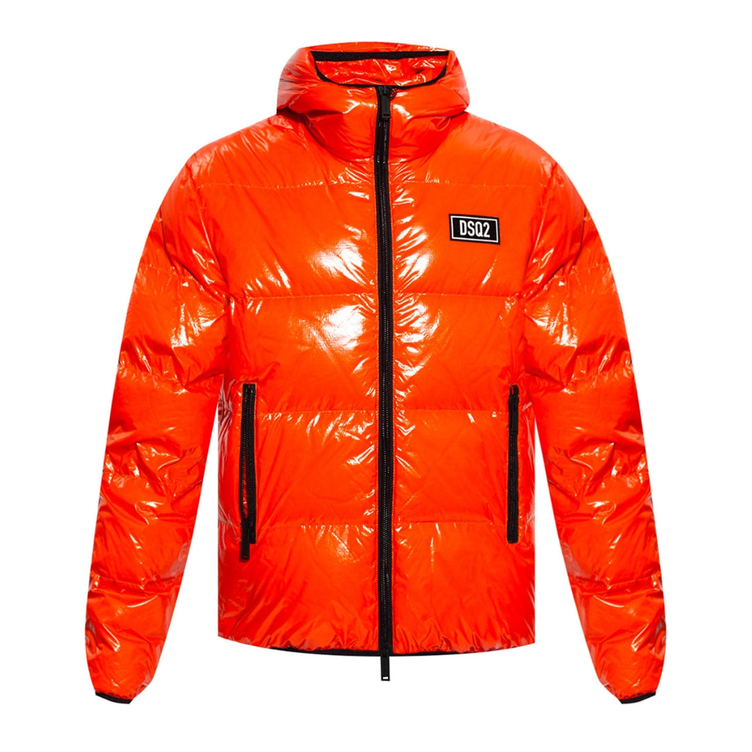 DSQUARED2 S74AM1201 S54056 DOWN JACKET 187 ORANGE BLOUSON Mens 48