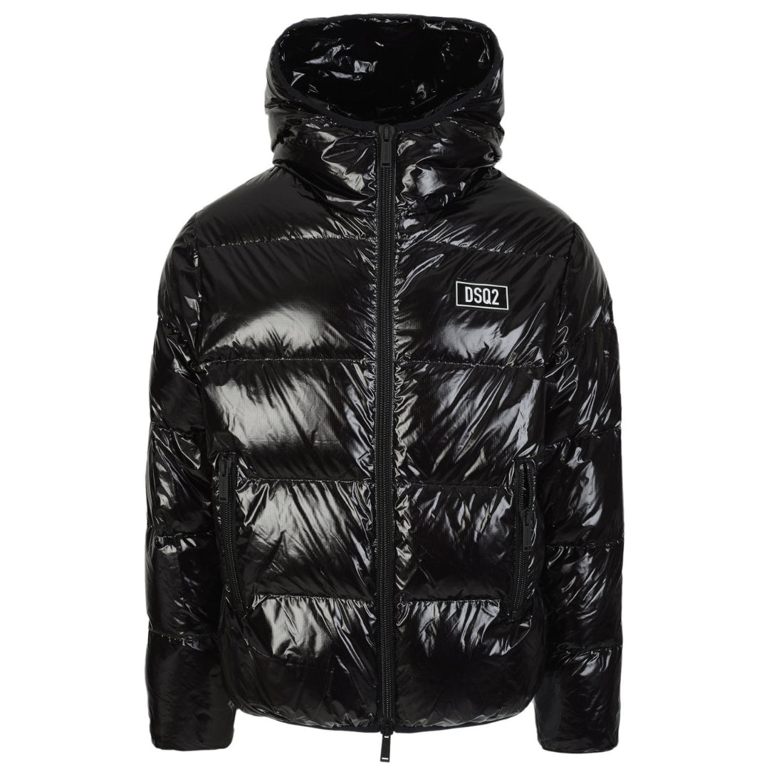 DSQUARED2 S74AM1201 S54056 DOWN JACKET 900 BLACK BLOUSON Mens 48