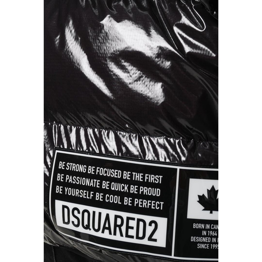 DSQUARED2 S74AM1201 S54056 DOWN JACKET 900 BLACK BLOUSON Mens 48