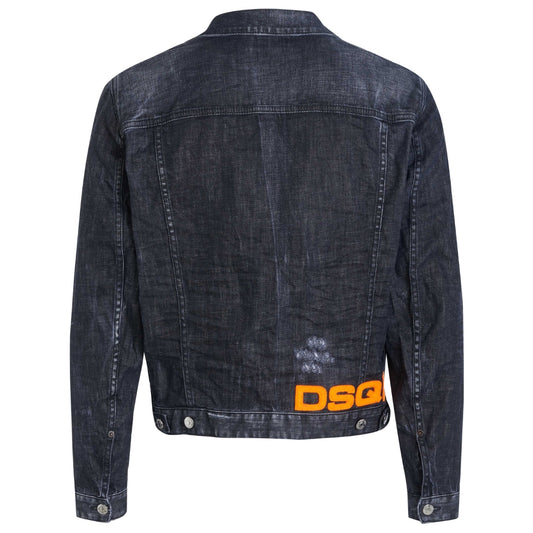 Dsquared2 Dean Jean Jacket Black Denim Jacket XL