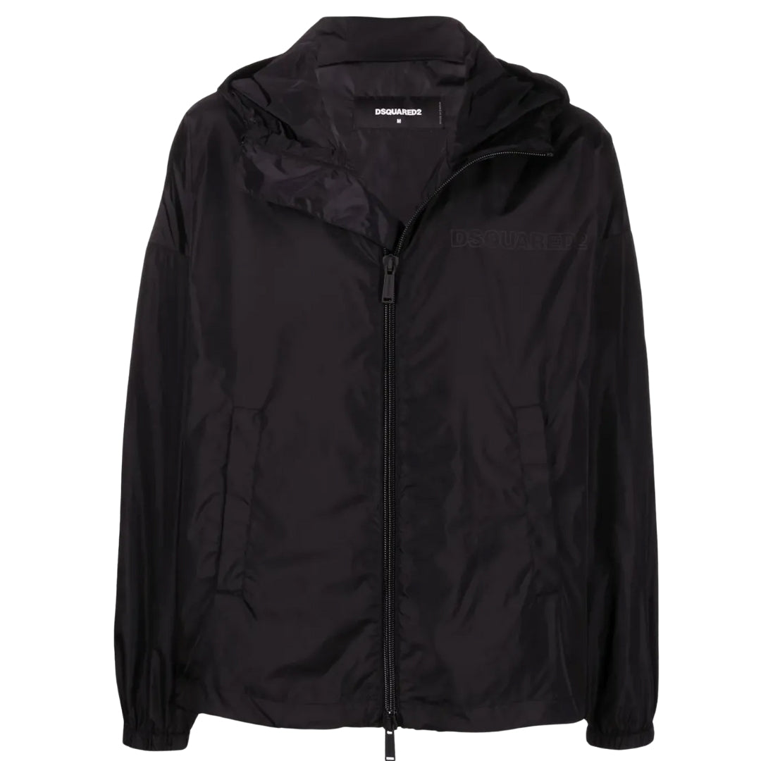 Dsquared2 Black Windbreaker Jacket