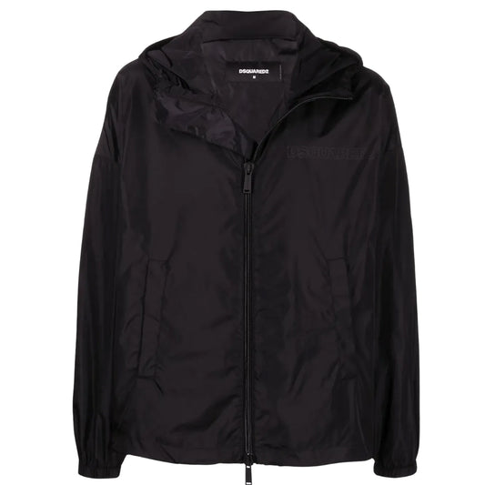 Dsquared2 Black Windbreaker Jacket