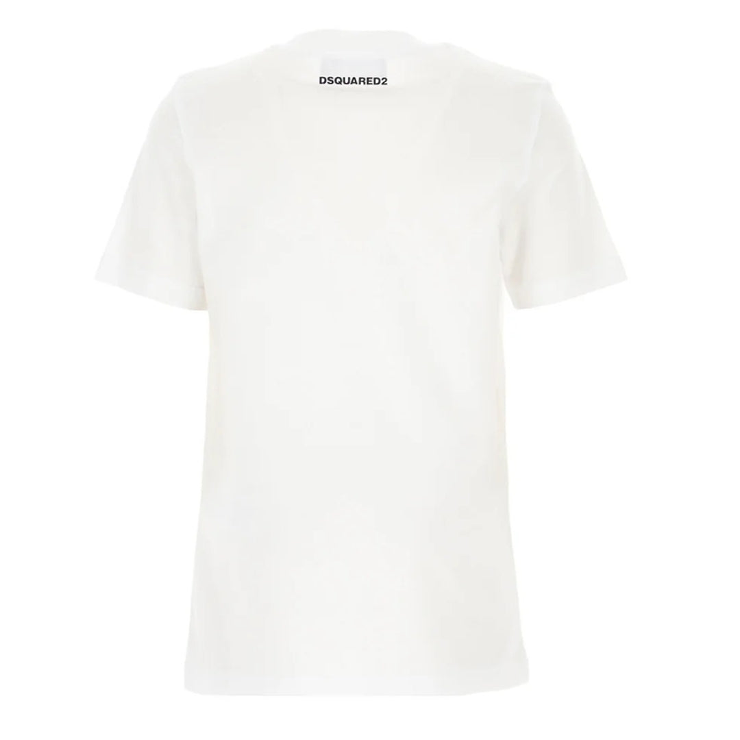 DSQUARED2 S74GD0562 S22427 100 BRIGHT WHITE T-SHIRT Mens M
