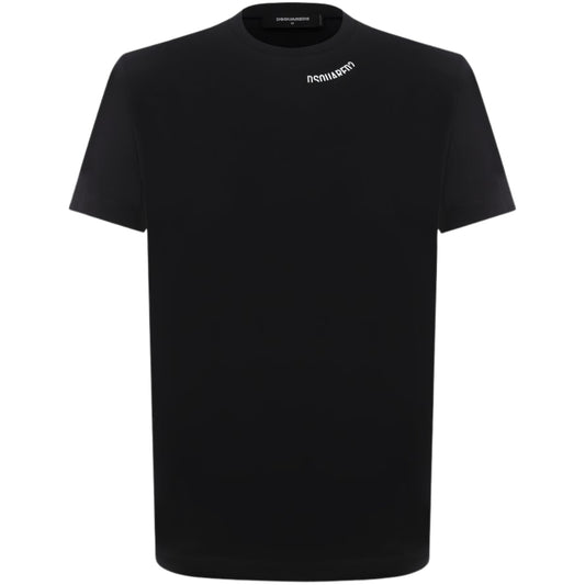 Dsquared2 Cool Fit Logo Around Collar Black T-Shirt