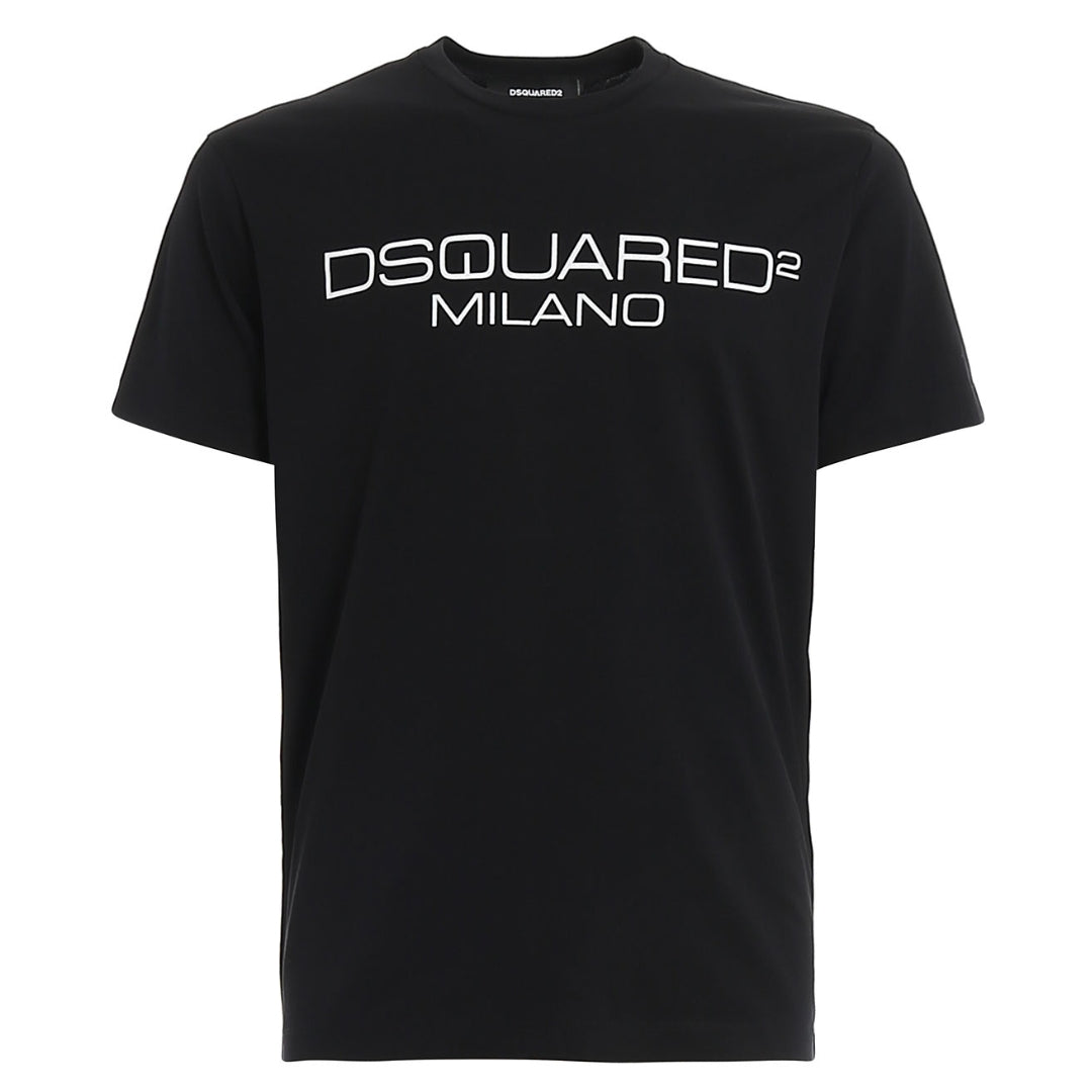 Dsquared2 Cool Fit Milano Logo Black T-Shirt XS