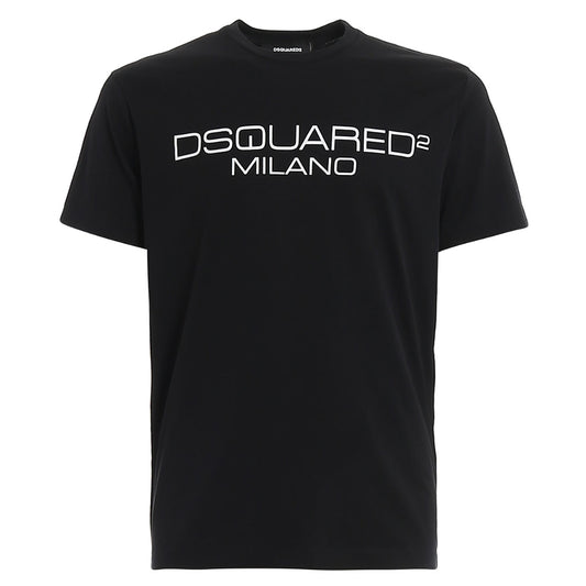 Dsquared2 Cool Fit Milano Logo Black T-Shirt XS