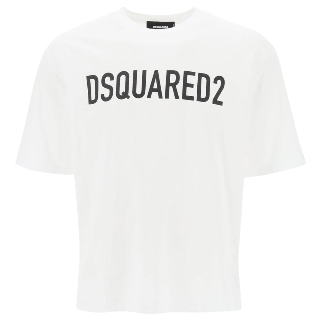 DSQUARED2 Loose Fit Brand Logo White  T-Shirt S