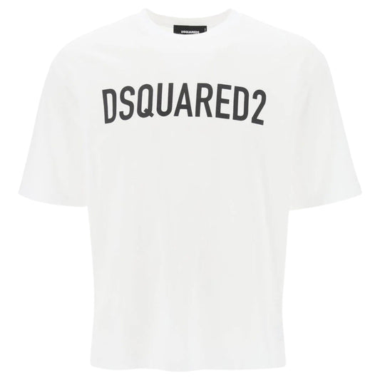 DSQUARED2 Loose Fit Brand Logo White  T-Shirt S