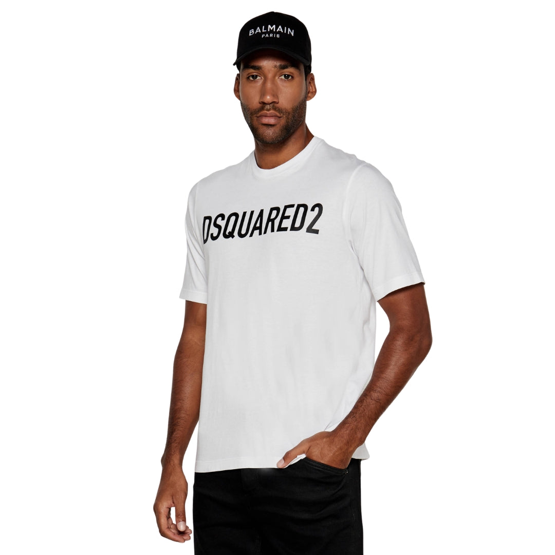 DSQUARED2 Loose Fit Brand Logo White  T-Shirt S