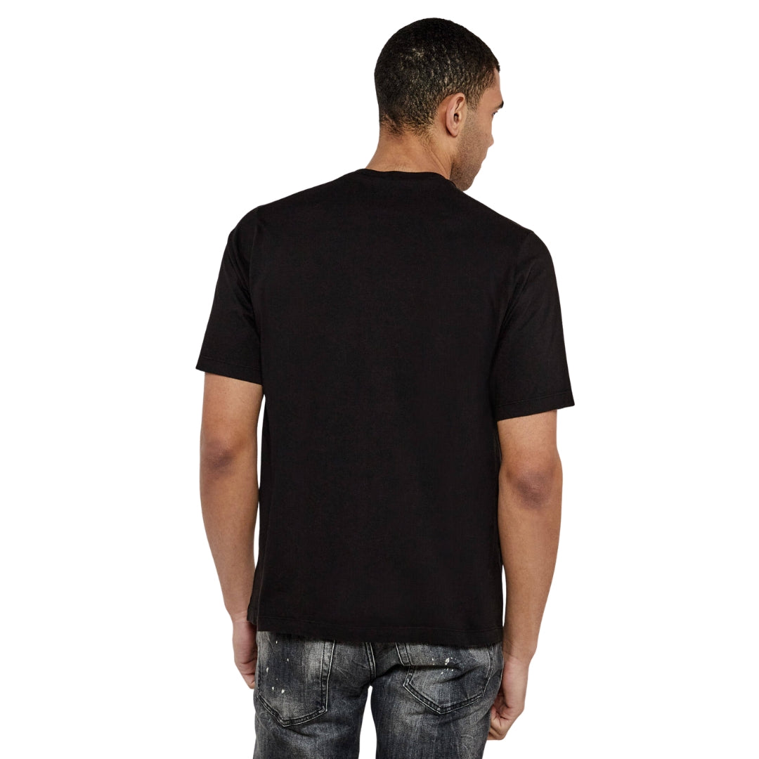 DSQUARED2 Loose Fit Brand Logo Black  T-Shirt XS