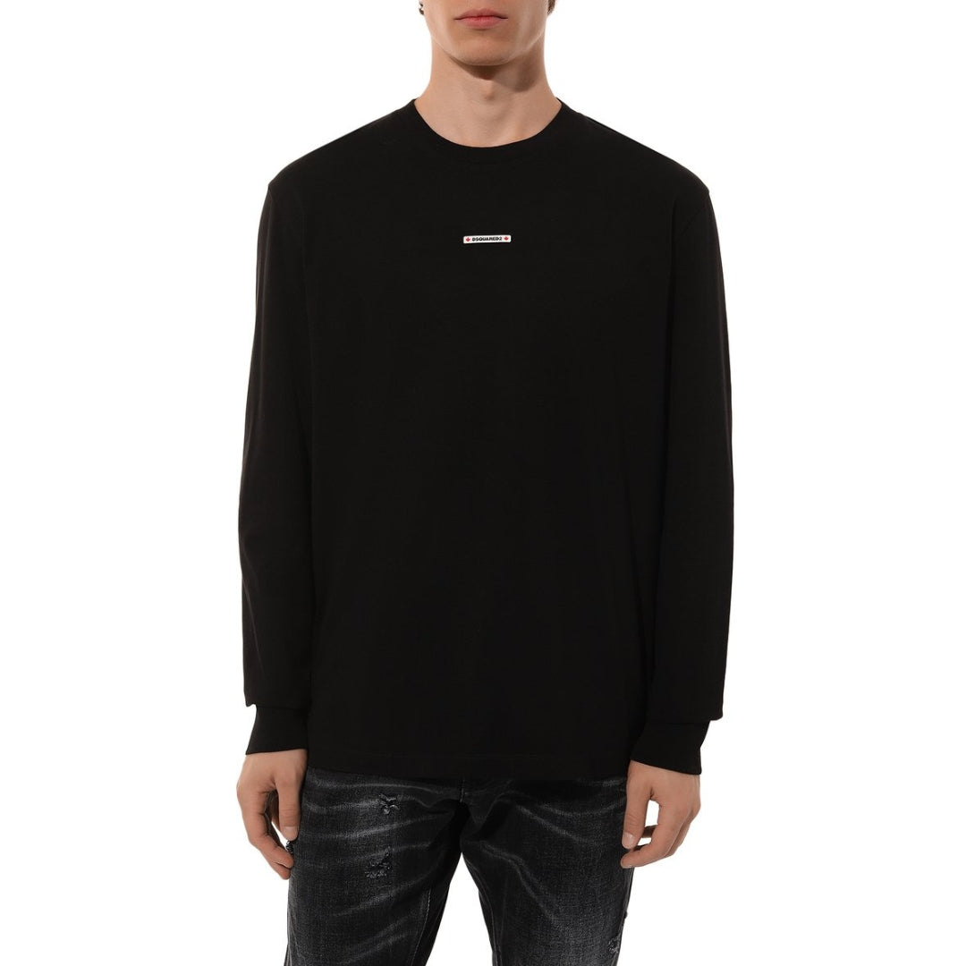 Dsquared2 Long Sleeve Logo T-Shirt Black M