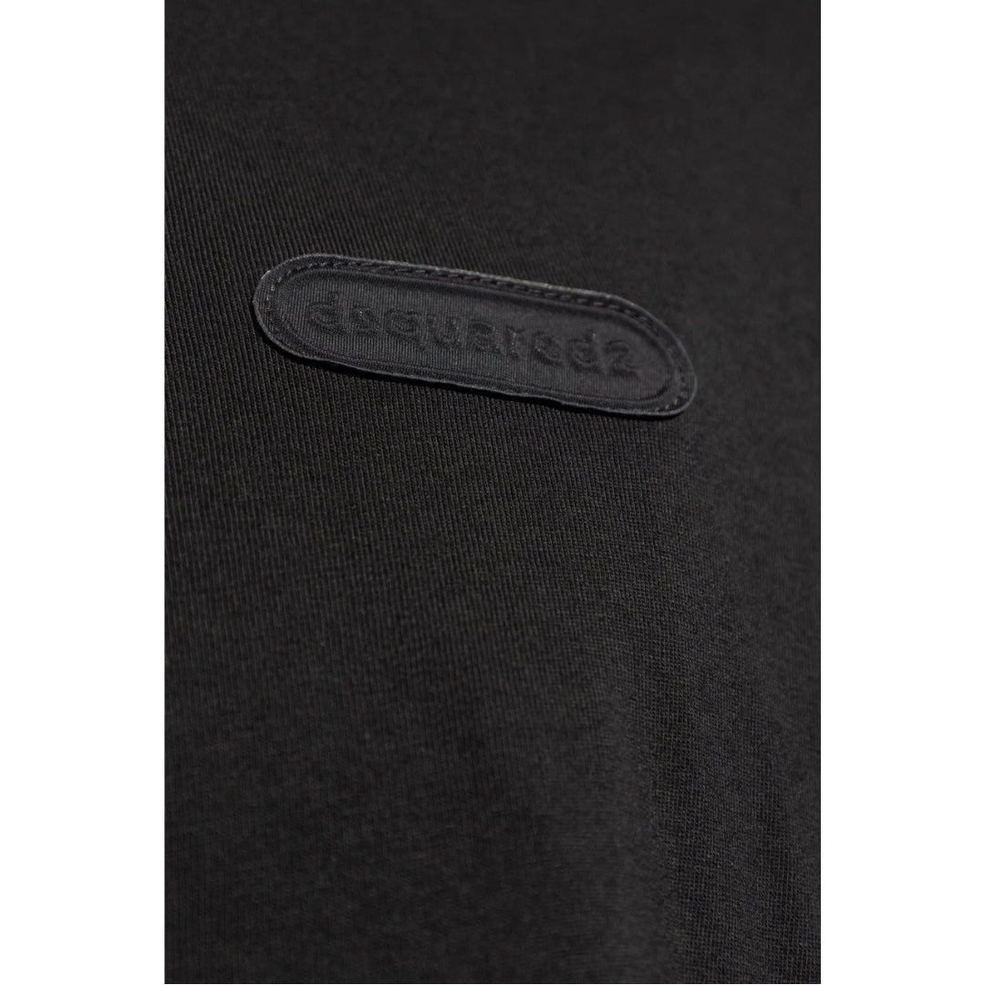 Dsquared2 Loose Fit Cotton T-Shirt Black M